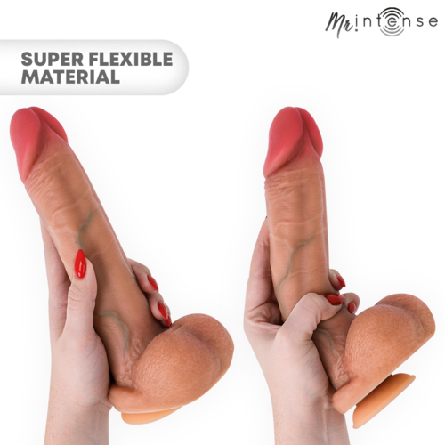 MR INTENSE - GARY XL PÊNIS DE SILICONE ULTRA-REALISTA COM TESTÍCULOS 25,5 CM -Ø- 5,1 CM