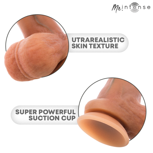 MR INTENSE - GARY XL PÊNIS DE SILICONE ULTRA-REALISTA COM TESTÍCULOS 25,5 CM -Ø- 5,1 CM