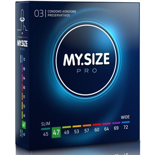 MY SIZE - PRO PRESERVATIVOS 47 MM 3 UNIDADES