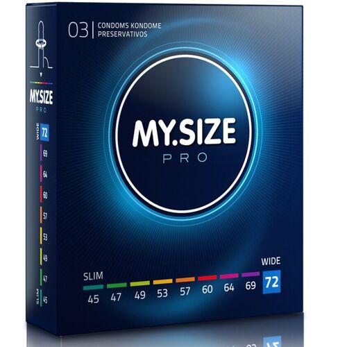MY SIZE - PRO PRESERVATIVOS 72 MM 3 UNIDADES