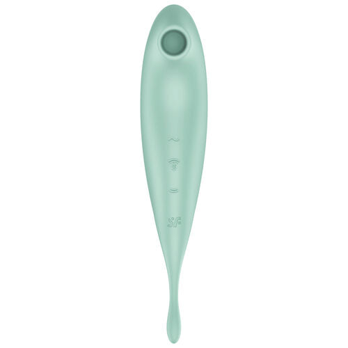 SATISFYER - TWIRLING PRO+ ESTIMULADOR DE PULSO DE AR E APLICATIVO VIBRADOR VERDE