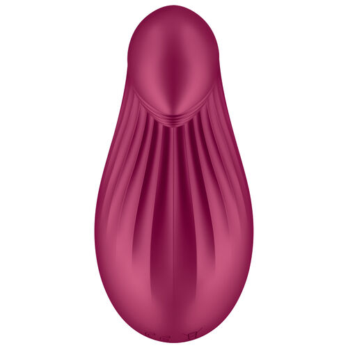 SATISFYER - VIBRADOR LAY-ON DIPPING DELIGHT VERMELHO