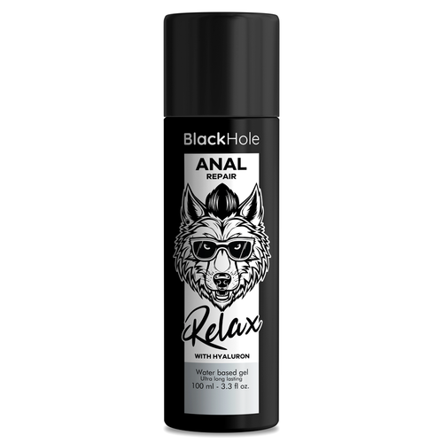 BLACK HOLE - REPARO ANAL RELAXANTE À BASE DE ÁGUA COM HIALURON 100 ML