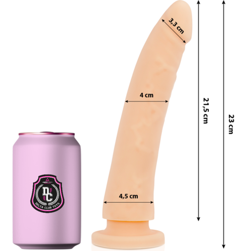 DELTA CLUB - TOYS DILDO MÉDICO NATURAL SILICONE 23 CM -O- 4.5 CM