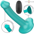 INTENSE - KATIE Vibrador com ventosa, 10 vibrações, azul escuro, controle remoto.