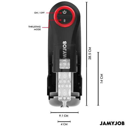 JAMYJOB - MASTURBADOR AUTOMÁTICO DE VAGINA POR GRAVIDADE 5 MODOS DE SUCÇÃO
