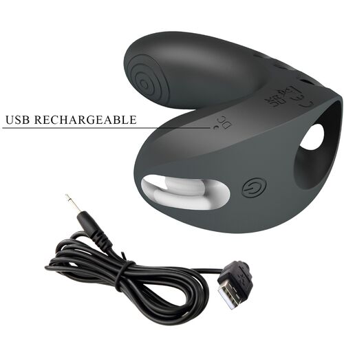 PRETTY LOVE - VIBRADOR DE DEDO CAMELIA 7 VIBRAÇÕES PRETO