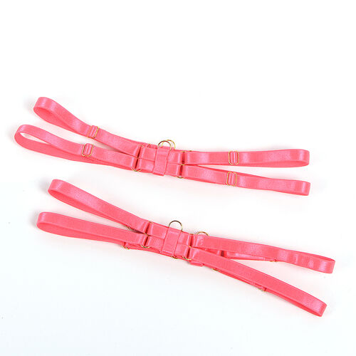 SUBBLIME - 955304 CONJUNTO DE SUTIÃ COM DETALHES NA GOLA E NAS PERNAS ROSA FLUORESCENTE