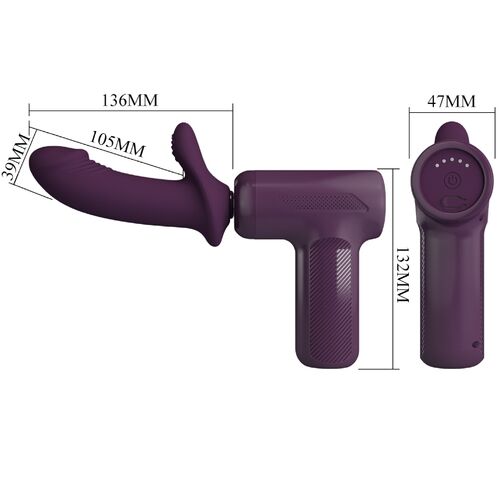 PRETTY LOVE - DJ SCHOLAR MASSAGER 5 CONFIGURAÇÕES ROXO