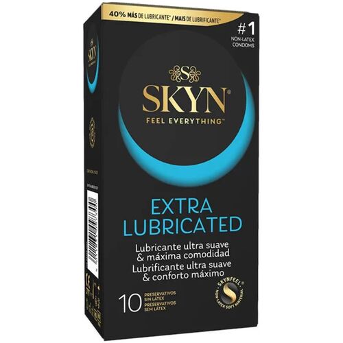 SKYN - PRESERVATIVO EXTRA LUBRIFICADO 10 UNIDADES