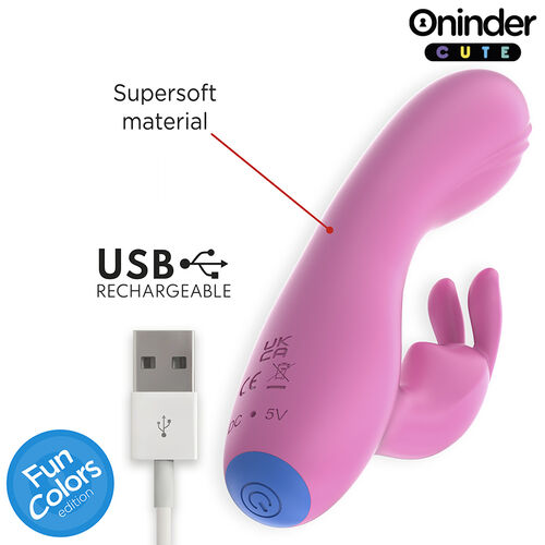 ONINDER CUTE - VIBRADOR LOVE BUNNY PARA PONTO G E CLITÓRIS - APLICATIVO MUNDIAL GRATUITO