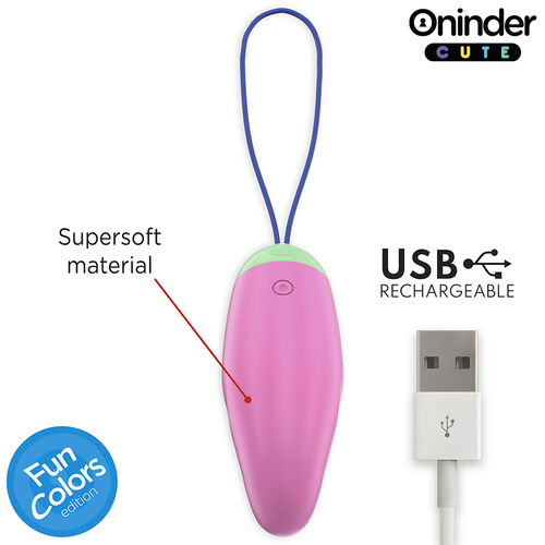 ONINDER CUTE - OVO VIBRO-GIRATÓRIO LOVE PLEASURE 360 SILICONE - APLICATIVO MUNDIAL GRATUITO