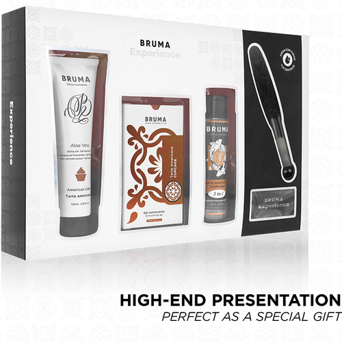 BRUMA XPERIENCE - KIT DE TENTAÇÃO DOCE AMERICANA TART COM POTENCIALIZADOR DE ORGASMO