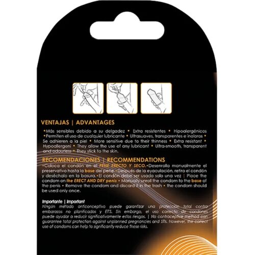 UNIQ - CLASSIC SEM LÁTEX PRESERVATIVOS 3 UNIDADES