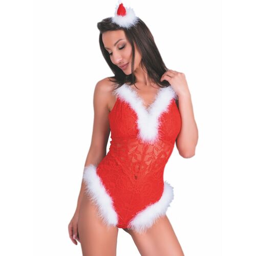 LIVCO CORSETTI FASHION - NAUGHTY SANTA LC 90706 BODYSUIT DE NATAL