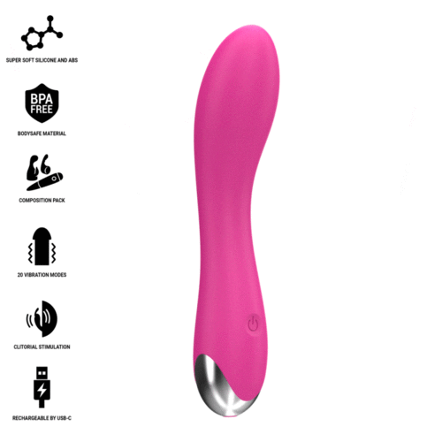 INTENSE - VIBRADOR CHER COM 20 PADRÕES E CABEÇAS INTERCAMBIÁVEIS