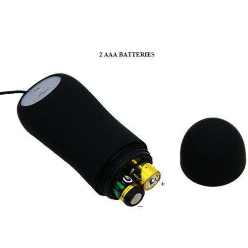 PRETTY LOVE - PLUG ANAL NCORA FORMA SILICONE 12 MODOS DE VIBRAÇAO PRETO