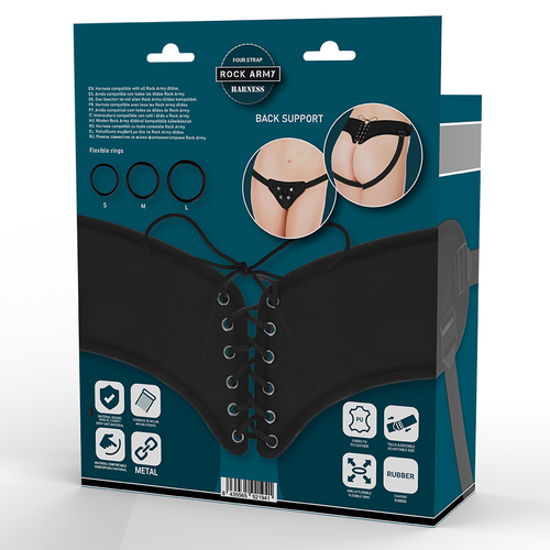 ROCKARMY - ARNÊS AJUSTÁVEL E ANÉIS FLEXÍVEIS